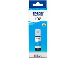 Cartouche epson jet encre ecotank 102 et-2700 / 2750 / 3700 / 3750 / 4750 bote de 70 ml cyan 6000 pages