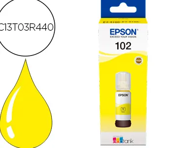 Cartouche epson jet encre ecotank 102 et-2700 / 2750 / 3700 / 3750 / 4750 bote de 70 ml jaune 6000 pages