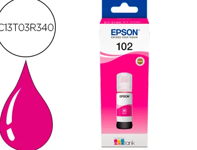 Cartouche epson jet encre ecotank 102 et-2700 / 2750 / 3700 / 3750 / 4750 bote de 70 ml magenta 6000 pages