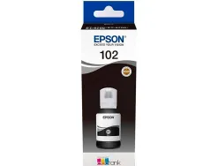 Cartouche epson jet encre ecotank 102 et-2700 / 2750 / 3700 / 3750 / 4750 bote de 127 ml noir 7500 pages