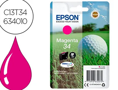 Cartouche epson n34 jet d'encre couleur magenta