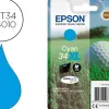 Cartouche epson n34 xl jet d'encre couleur cyan haute capacité 950p