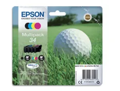 Cartouche epson pack n34 jet d'encre couleur noir/cyan/magenta/jaune