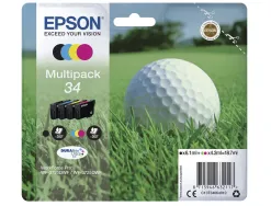 Cartouche epson pack n34 jet d'encre couleur noir/cyan/magenta/jaune