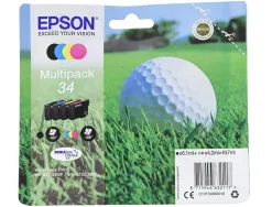 Cartouche epson pack n34 xl jet d'encre couleur noir/cyan/magenta/jaune haute capacité 1250p