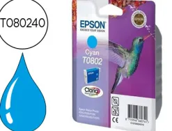 Cartouche epson t0802 jet d'encre c13t08024011 couleur cyan 925p
