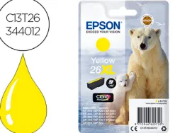 Cartouche epson t2634 jet d'encre c13t26344010 couleur jaune haute capacité