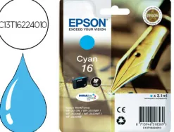 Cartouche epson t1622 jet d'encre c13t16224010 couleur cyan 165p