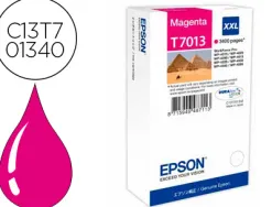 Cartouche epson t7013 jet d'encre c13t70134010 couleur magenta haute capacité 3400p