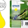 Cartouche epson t0334 jet d'encre c13t03344010 couleur jaune 440p