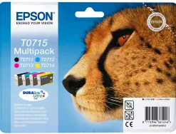 Cartouche epson t0715 jet d'encre c13t07154010 pack 4 encres