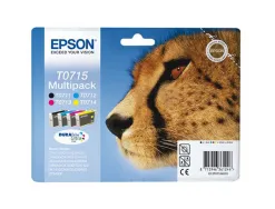 Cartouche epson t0715 jet d'encre c13t07154010 pack 4 encres
