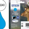 Cartouche epson t1302 jet d'encre c13t13024010 couleur cyan 800p