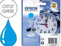 Cartouche epson t2702 jet d'encre c13t27024010 couleur cyan 300p