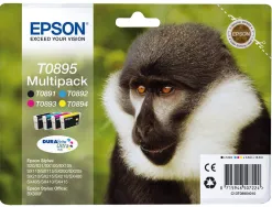 Cartouche epson t0895 jet d'encre c13t08954010 pack 4 encres