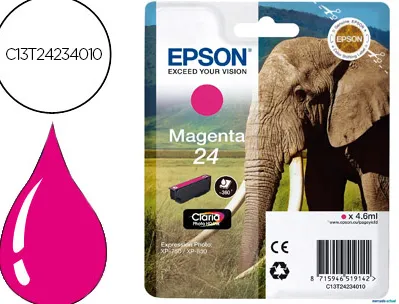 Cartouche epson t2423 jet d'encre c13t24234010 couleur magenta 360p
