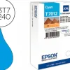 Cartouche epson t7012 jet d'encre c13t70124010 couleur cyan haute capacité 3400p