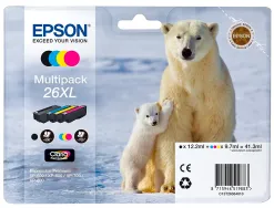 Cartouche epson t2636 jet d'encre c13t26364010 pack 4 encres haute capacité