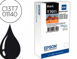 Cartouche epson t7011 jet d'encre c13t70114010 couleur noir haute capacité 3400p