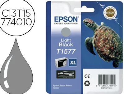 Cartouche epson t1577 jet d'encre c13t15774010 couleur gris
