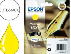Cartouche epson t1634 jet d'encre c13t16344010 couleur jaune haute capacité 450p