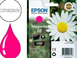 Cartouche epson t1803 jet d'encre c13t18034010 couleur magenta 175p