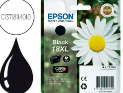 Cartouche epson t1811 jet d'encre c13t18114010 couleur noir haute capacité 470p