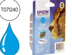 Cartouche epson t0712 jet d'encre c13t07124010 couleur cyan 385p