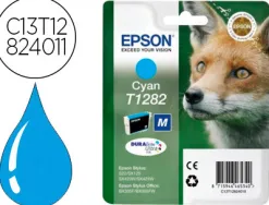 Cartouche epson t1282 jet d'encre c13t12824010 couleur cyan 175p