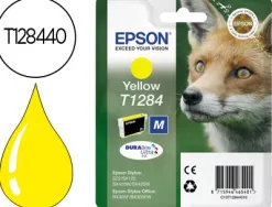 Cartouche epson t1284 jet d'encre c13t12844010 couleur jaune 225p