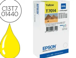 Cartouche epson t7014 jet d'encre c13t70144010 couleur jaune haute capacité 3400p