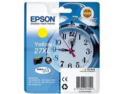 Cartouche epson t2714 jet d'encre c13t27144010 couleur jaune haute capacité 1100p