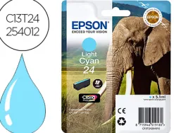 Cartouche epson t2425 jet d'encre c13t24254010 couleur cyan clair 360p