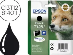 Cartouche epson t1281 jet d'encre c13t12814010 couleur noir 170p