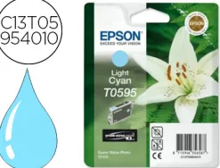 Cartouche epson t0595 jet d'encre c13t05954010 couleur cyan clair 520p