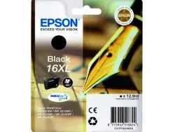 Cartouche epson t1631 jet d'encre c13t16314010 couleur noir haute capacité 500p