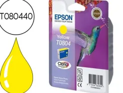 Cartouche epson t0804 jet d'encre c13t08044011 couleur jaune 640p