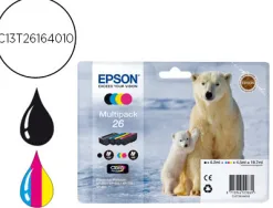 Cartouche epson t2616 jet d'encre c13t26164010 pack 4 encres