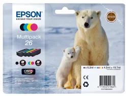 Cartouche epson t2616 jet d'encre c13t26164010 pack 4 encres