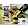 Cartouche epson t1626 jet d'encre 16 multipack pack 4 couleurs noir/jaune/cyan/magenta 165p