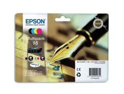Cartouche epson t1626 jet d'encre 16 multipack pack 4 couleurs noir/jaune/cyan/magenta 165p