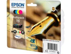 Cartouche epson t1626 jet d'encre 16 multipack pack 4 couleurs noir/jaune/cyan/magenta 165p