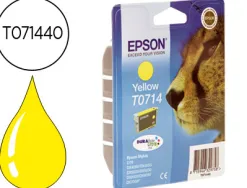 Cartouche epson t0714 jet d'encre c13t07144010 couleur jaune 405p