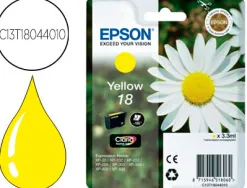 Cartouche epson t1804 jet d'encre c13t18044010 couleur jaune 175p