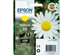 Cartouche epson t1804 jet d'encre c13t18044010 couleur jaune 175p