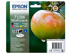 Cartouche epson t1295 jet d'encre c13t12954010 pack 4 encres