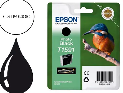 Cartouche epson t1591 jet encre c13t15914010 couleur noir