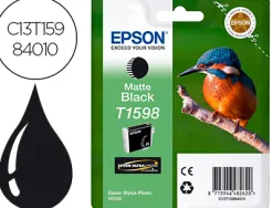Cartouche epson t1598 jet encre c13t15984010 couleur noir mat