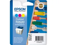 Cartouche epson t0520 jet encre c13t05204010 3 couleurs cyan magenta jaune 300p