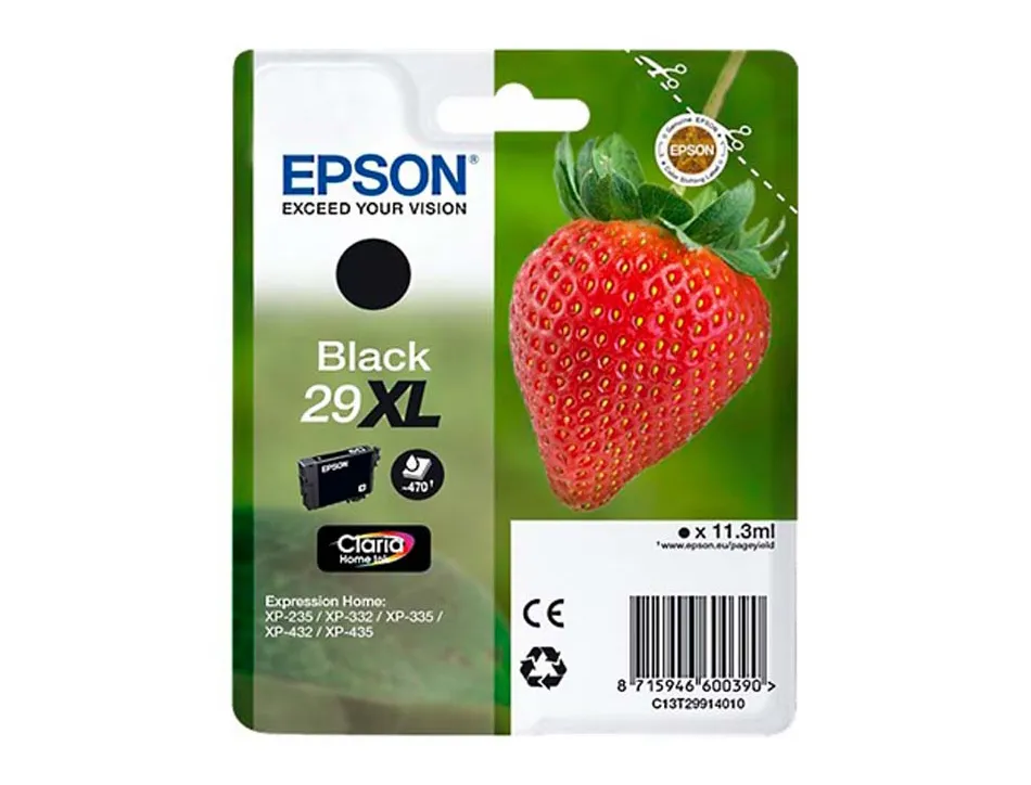 Cartouche epson t2991 29xl jet d'encre fraise claria couleur noir